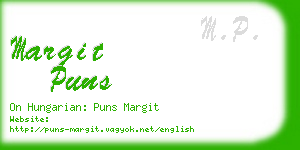 margit puns business card
